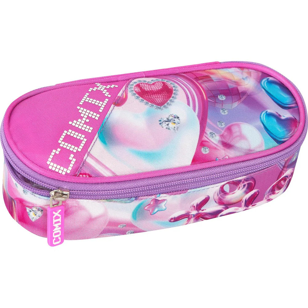 Astuccio ovale COMIX Bright Rosa