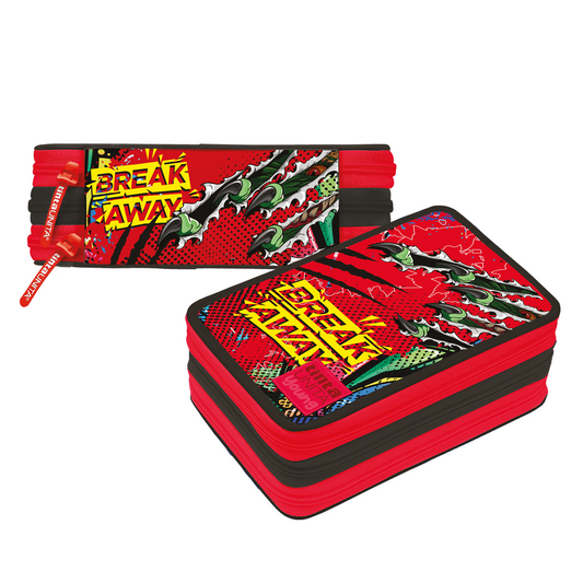 Astuccio 3 Zip Raptor - Tinta Unita Young