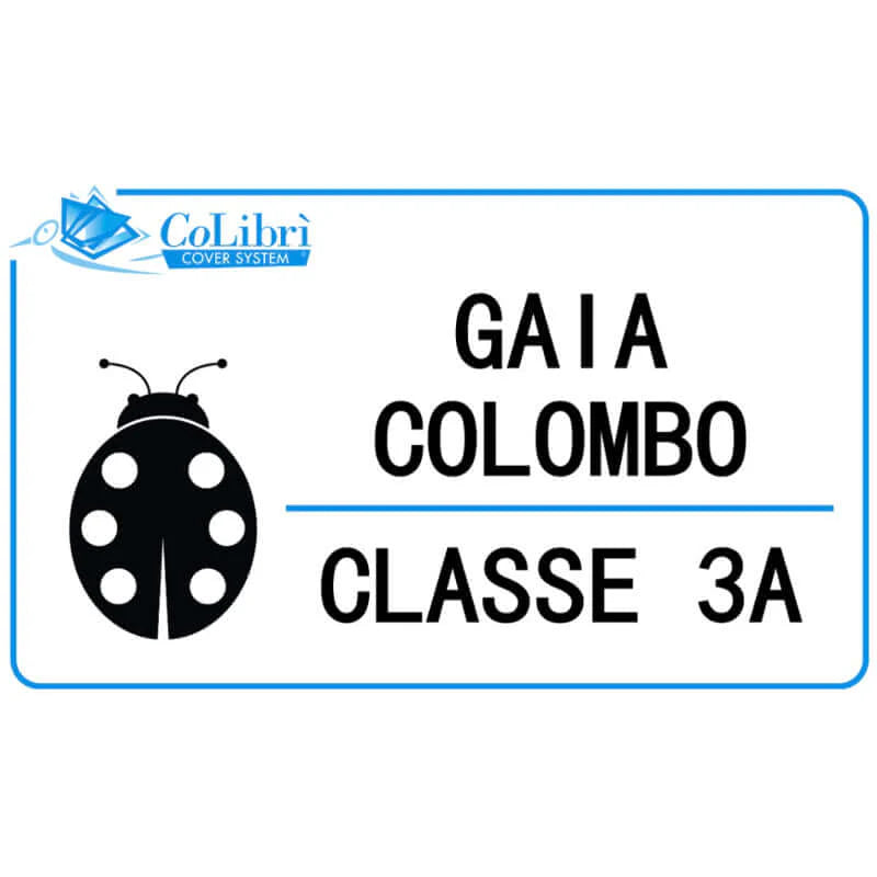 Set 20 Etichette Adesive Personalizzate con Nome - CoLibrì