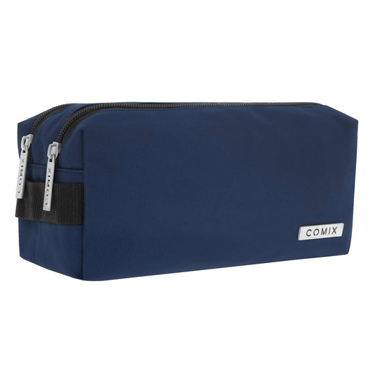 Astuccio 2 Zip Blu - Comix