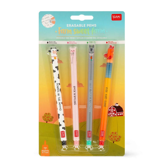 Set di 4 Penne Gel Cancellabili - Erasable Pen LEGAMI