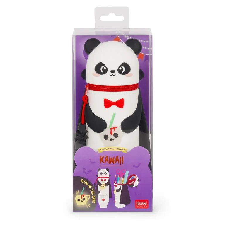 Astuccio 2-in-1 in Silicone Panda "Bam-Boo" Halloween - Kawaii