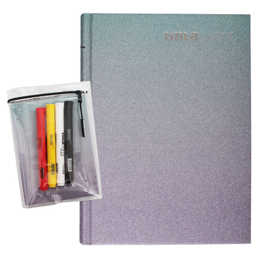 Diario Glitter 16 Mesi Con Copertina Art Marker - Tinta Unita