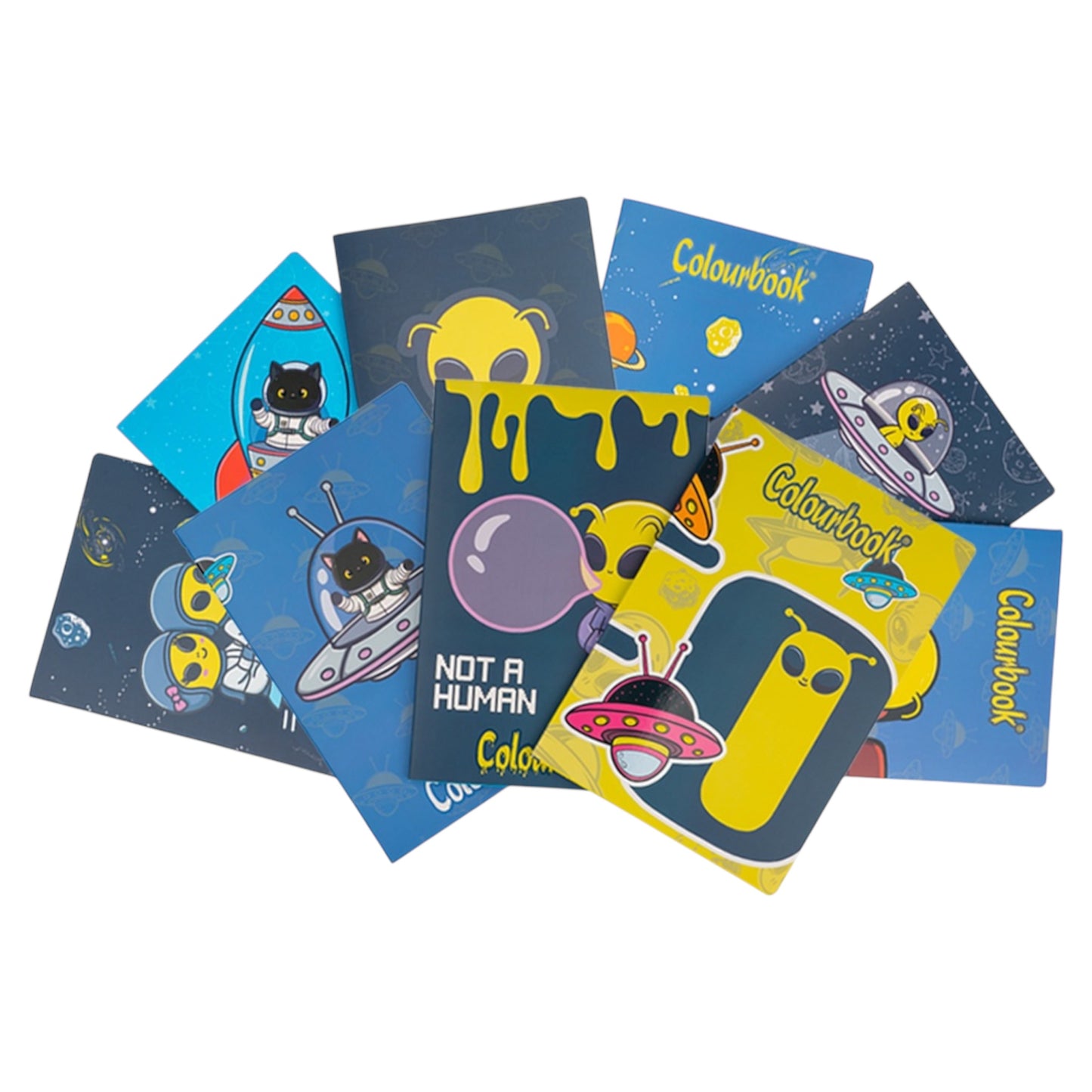 Set da 3 Quaderni Alieno - Colourbook