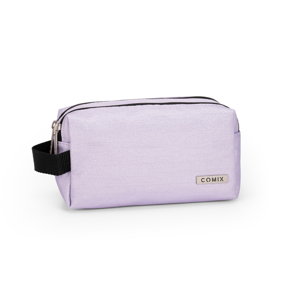 Astuccio 2 Zip Lurex Lilla - Comix