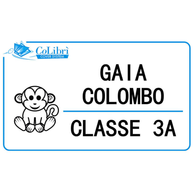 Set 20 Etichette Adesive Personalizzate con Nome - CoLibrì