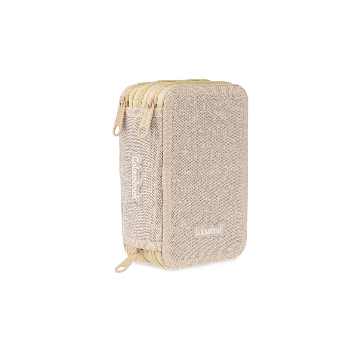 Astuccio 3 zip Glitter - Colourbook