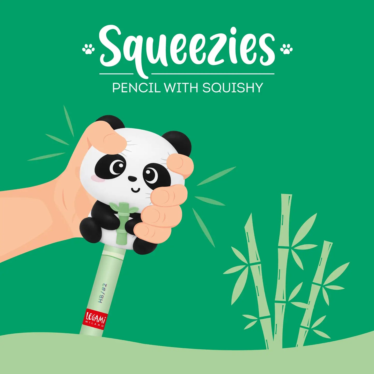 Matita con Antistress Squeezies - Panda