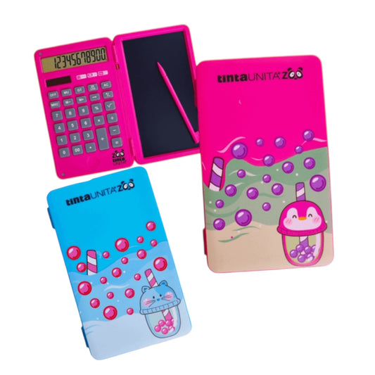 Calcolatrice con Lavagnetta Lcd - Tinta Unita Bubble Tea
