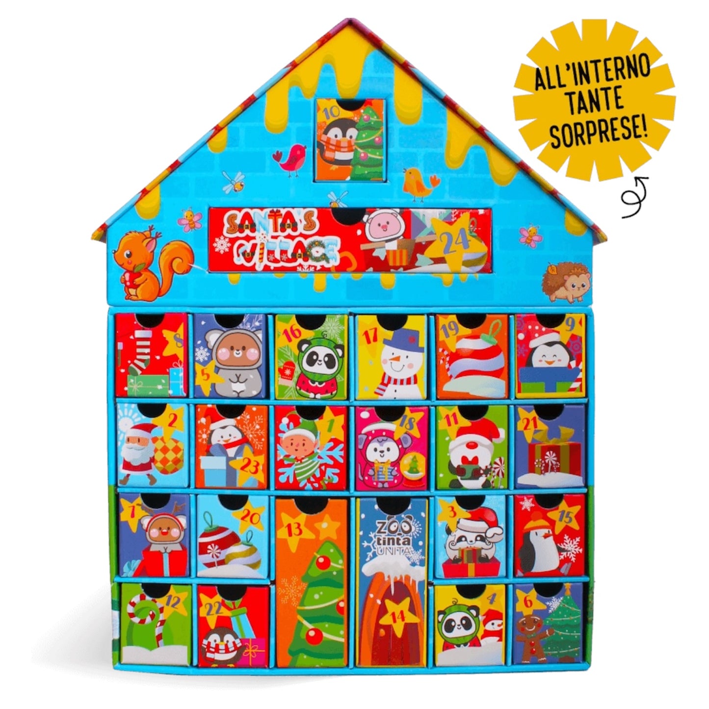 Calendario Dell’Avvento Tinta Unita Zoo