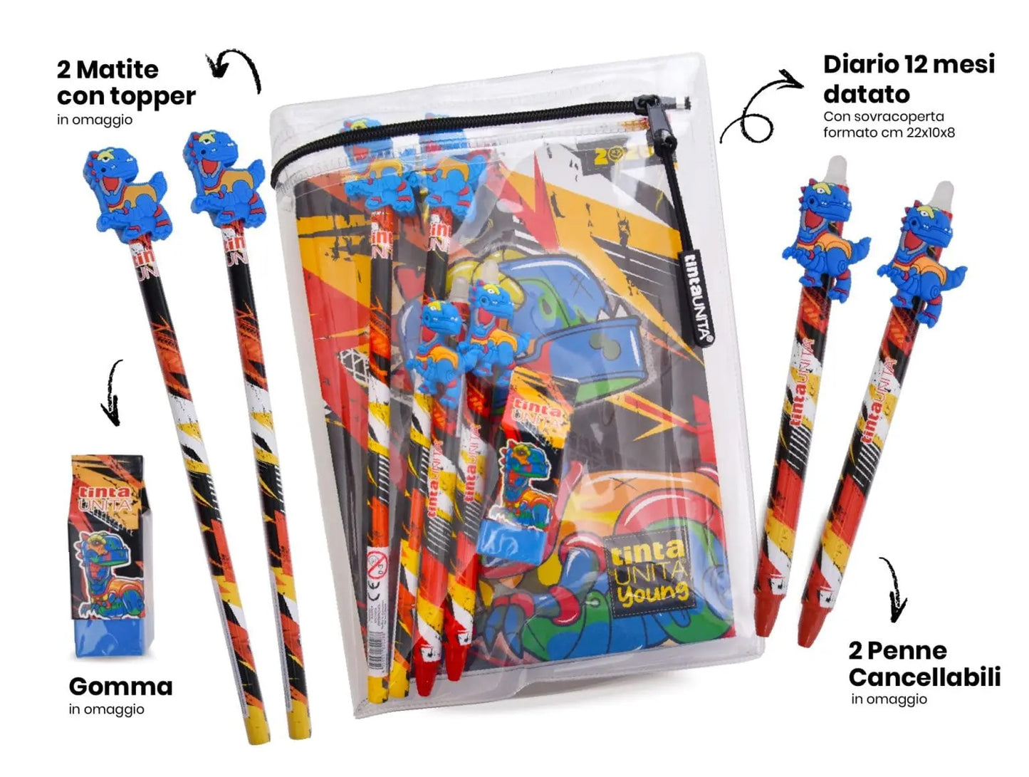 Diario 12Mesi Dino TINTA UNITA