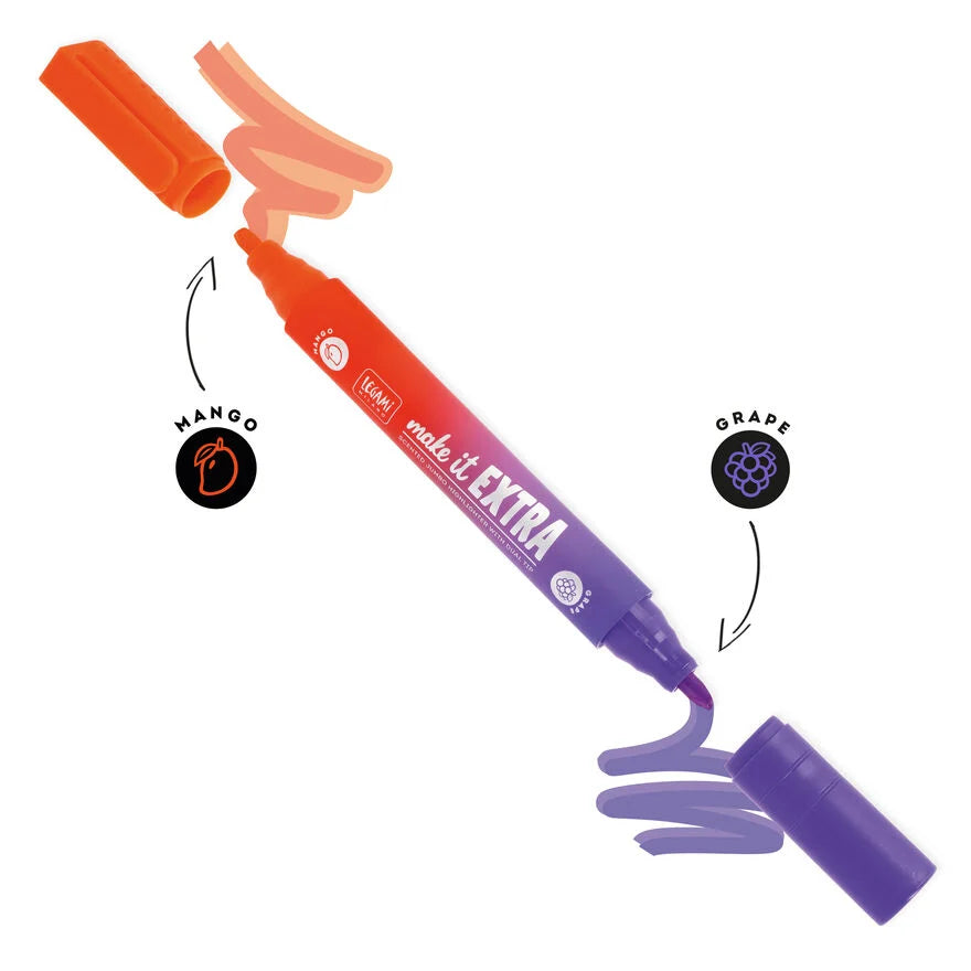 Evidenziatore Gigante Profumato con Doppia Punta - Make It Extra