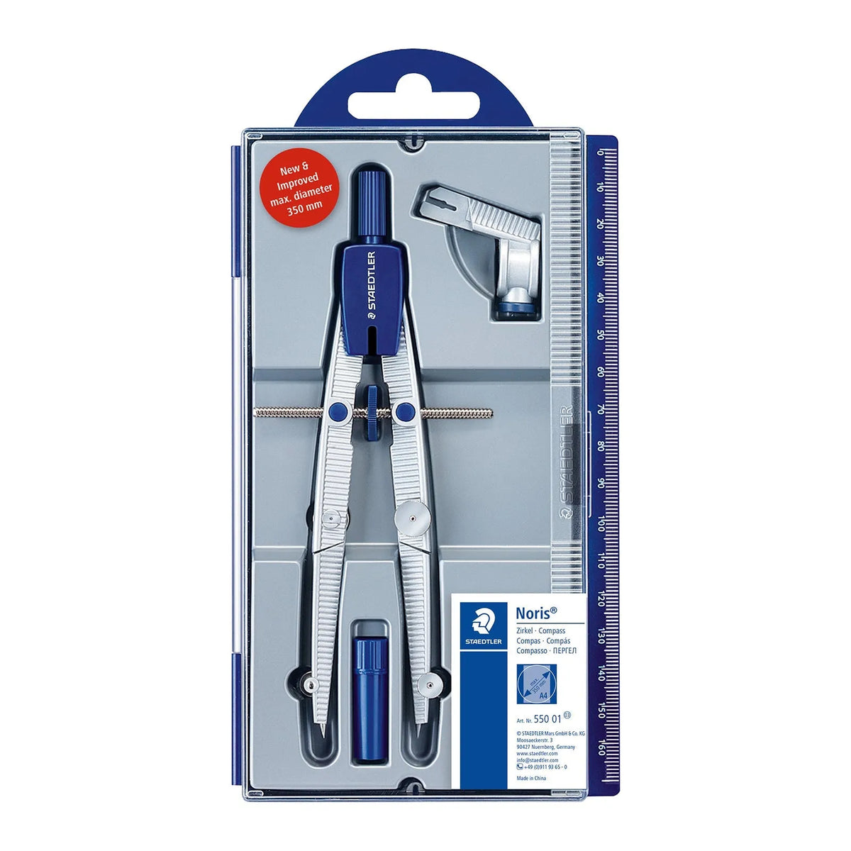 Compasso di Precisione con Adattatore e Mine - Staedtler Noris