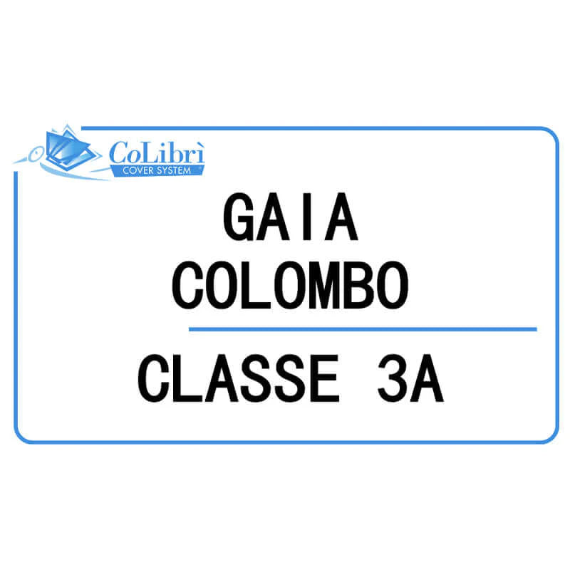 Set 20 Etichette Adesive Personalizzate con Nome - CoLibrì