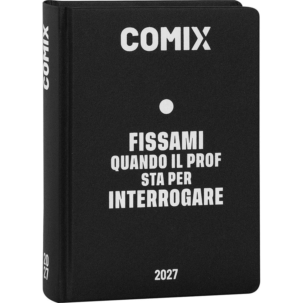 Diario 16 Mesi 2026/27 - COMIX - Giornaliero Nero/Bianco