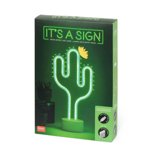 Lampada Led Effetto Neon - Cactus - It's a Sign