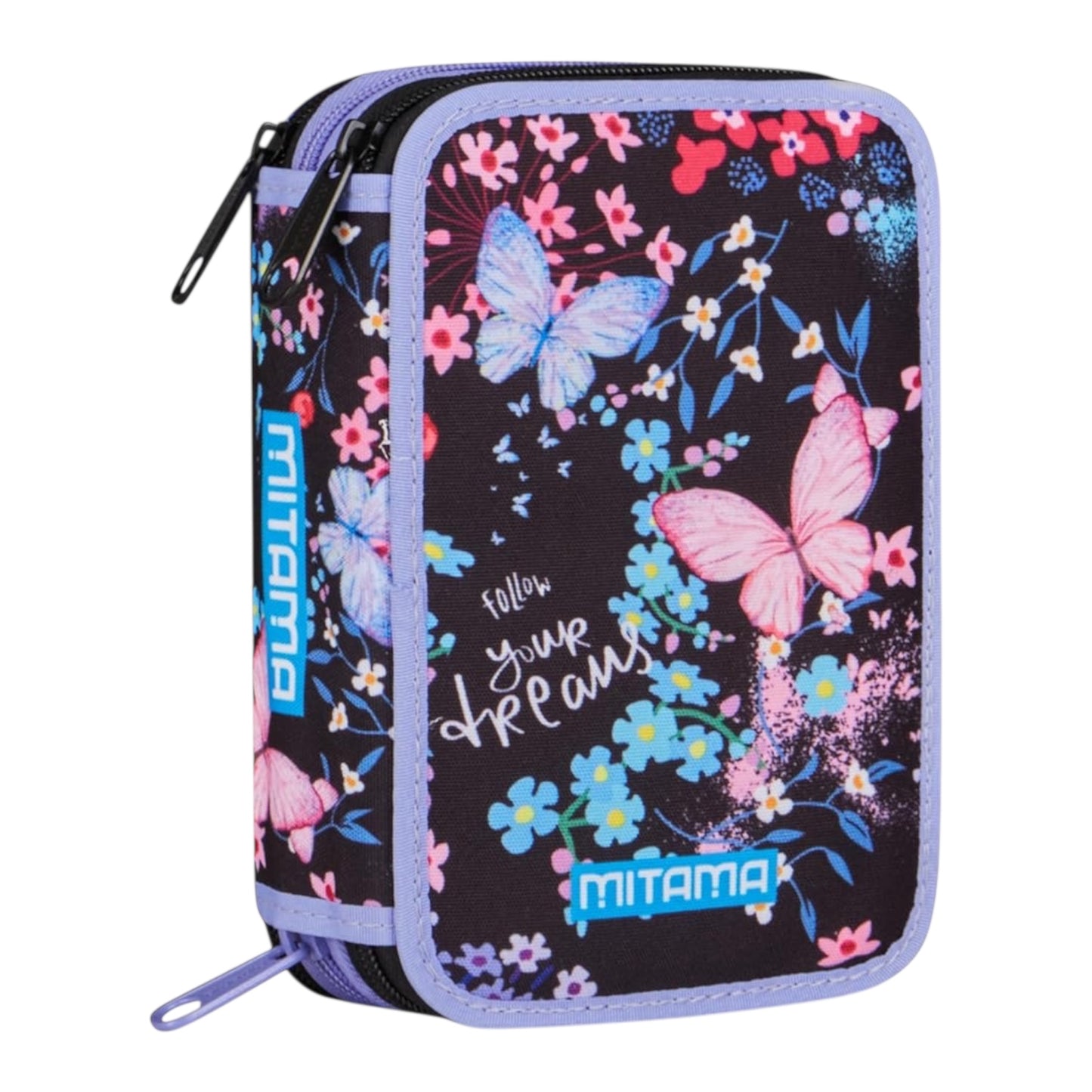 Astuccio 3 Zip TrendyFlowers - Mitama