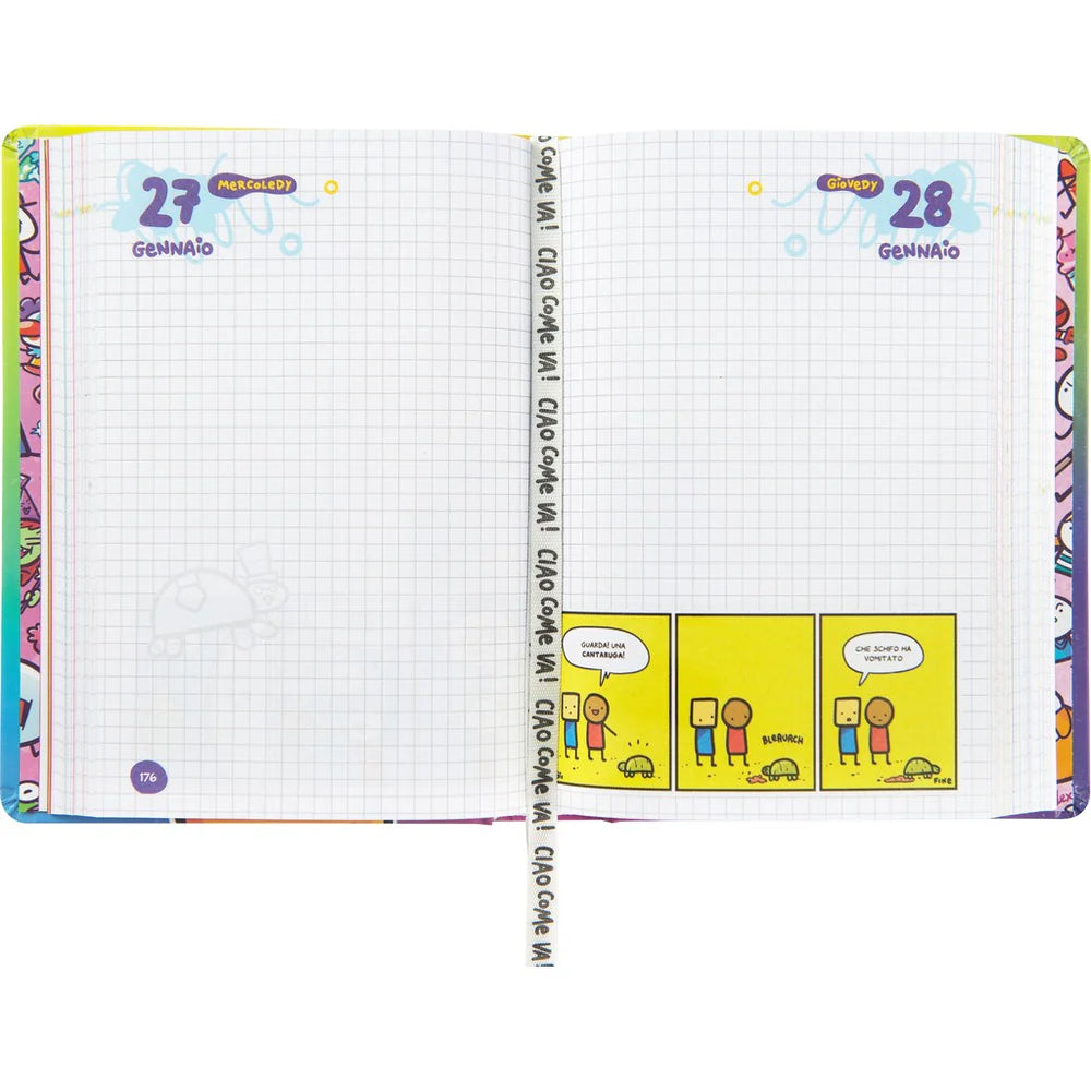 Diario 16 Mesi 2026/27 - COMIX Scottecs by Sio - Giornaliero Multicolore