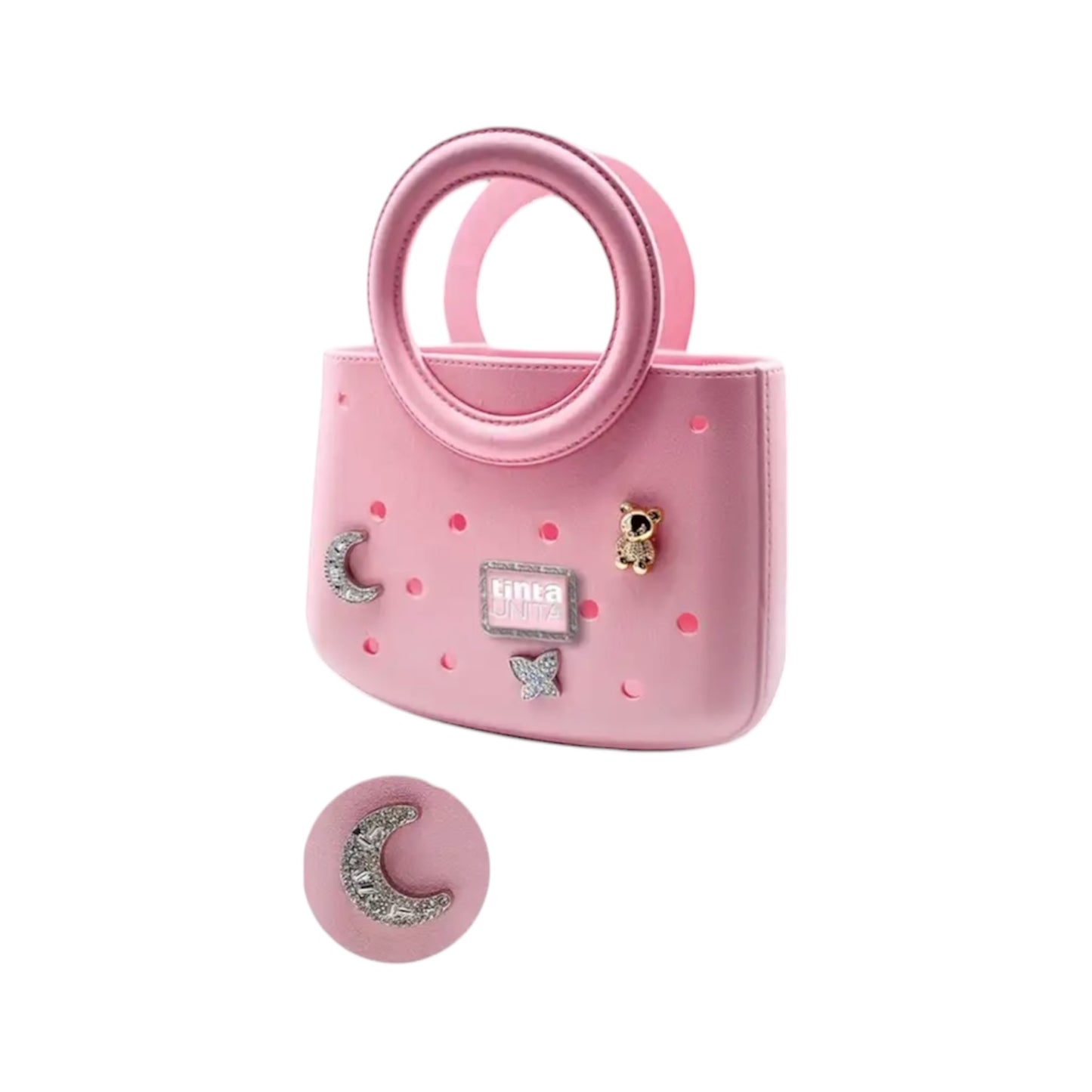 Borsa 80s con Pins - Tinta Unita Click