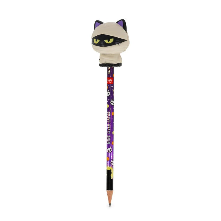 Matita con Antistress Halloween Mummy Cat "Nine Lives Later" - Squeezies