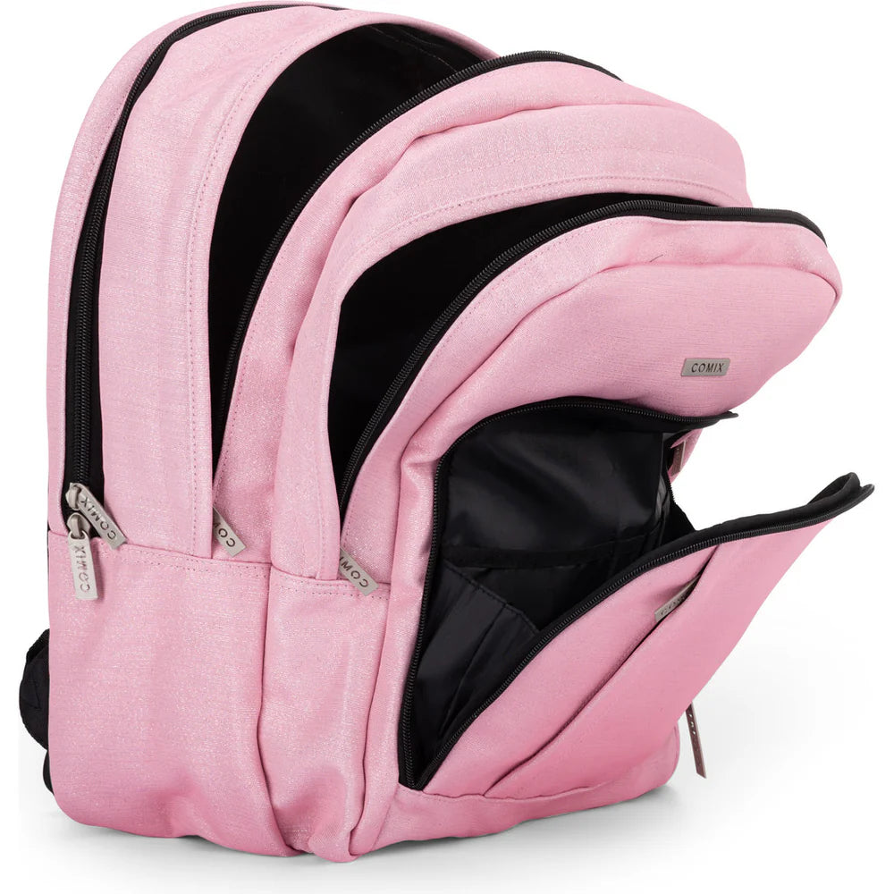Zaino organizzato COMIX Lurex Rosa