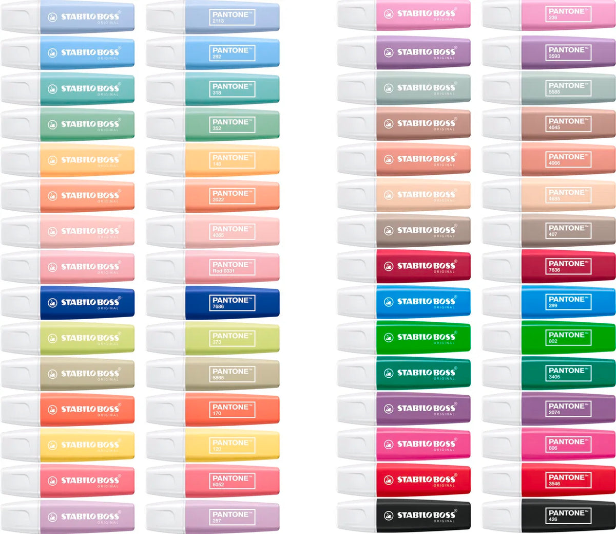 Set 30 Evidenziatori Stabilo Boss X Pantone