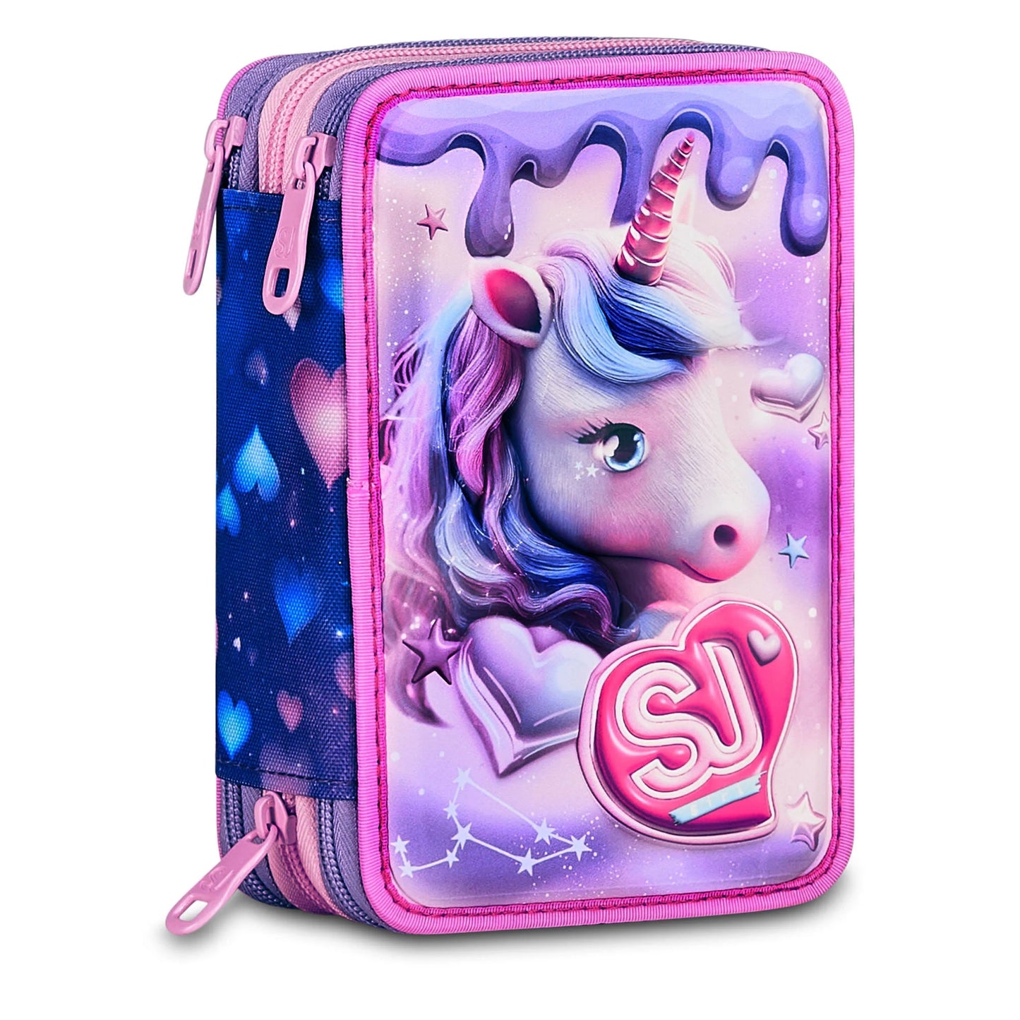 Astuccio 3 Zip 3D - Pixie Unicorn