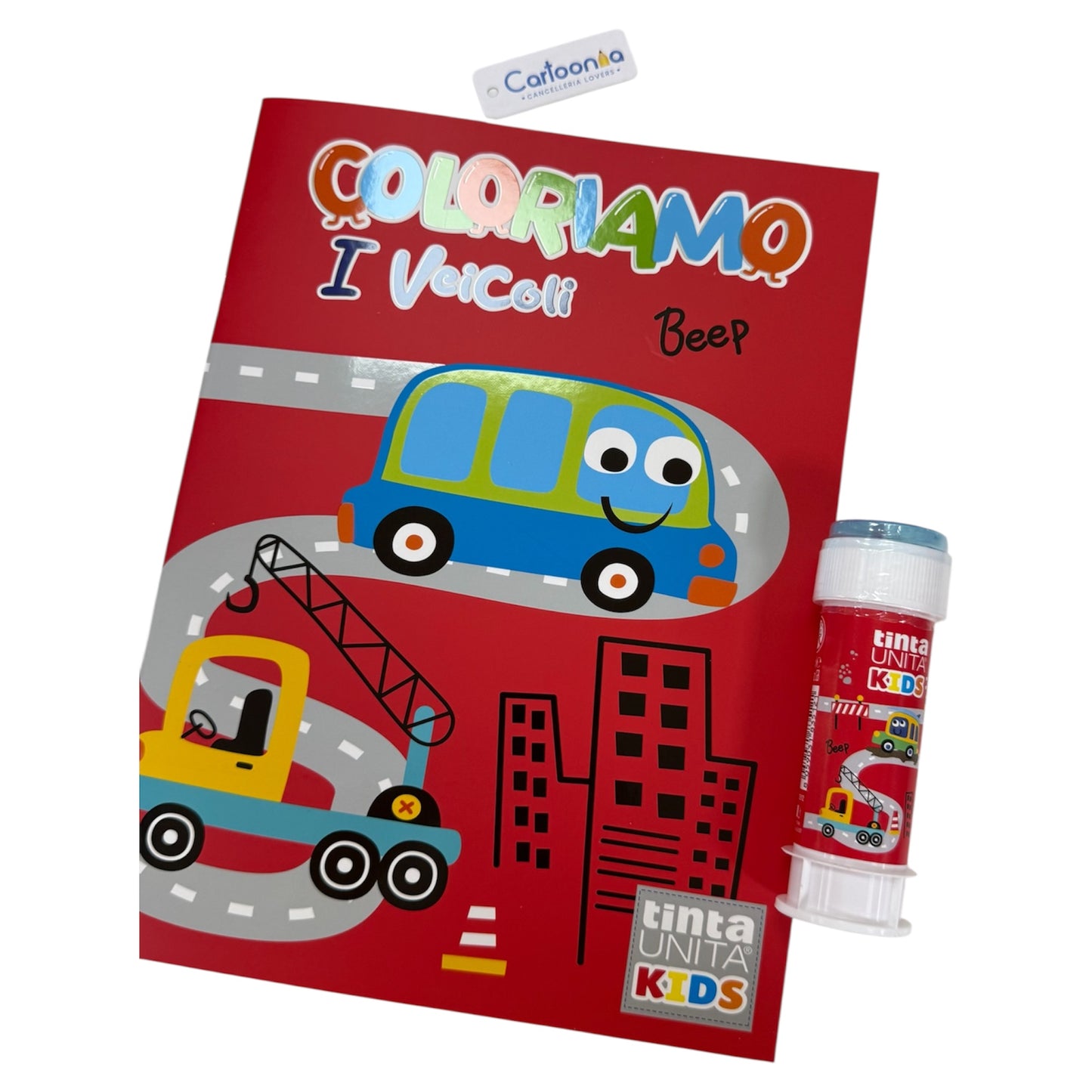Album Da Colorare con Bolle di Sapone - Tinta Unita Kids