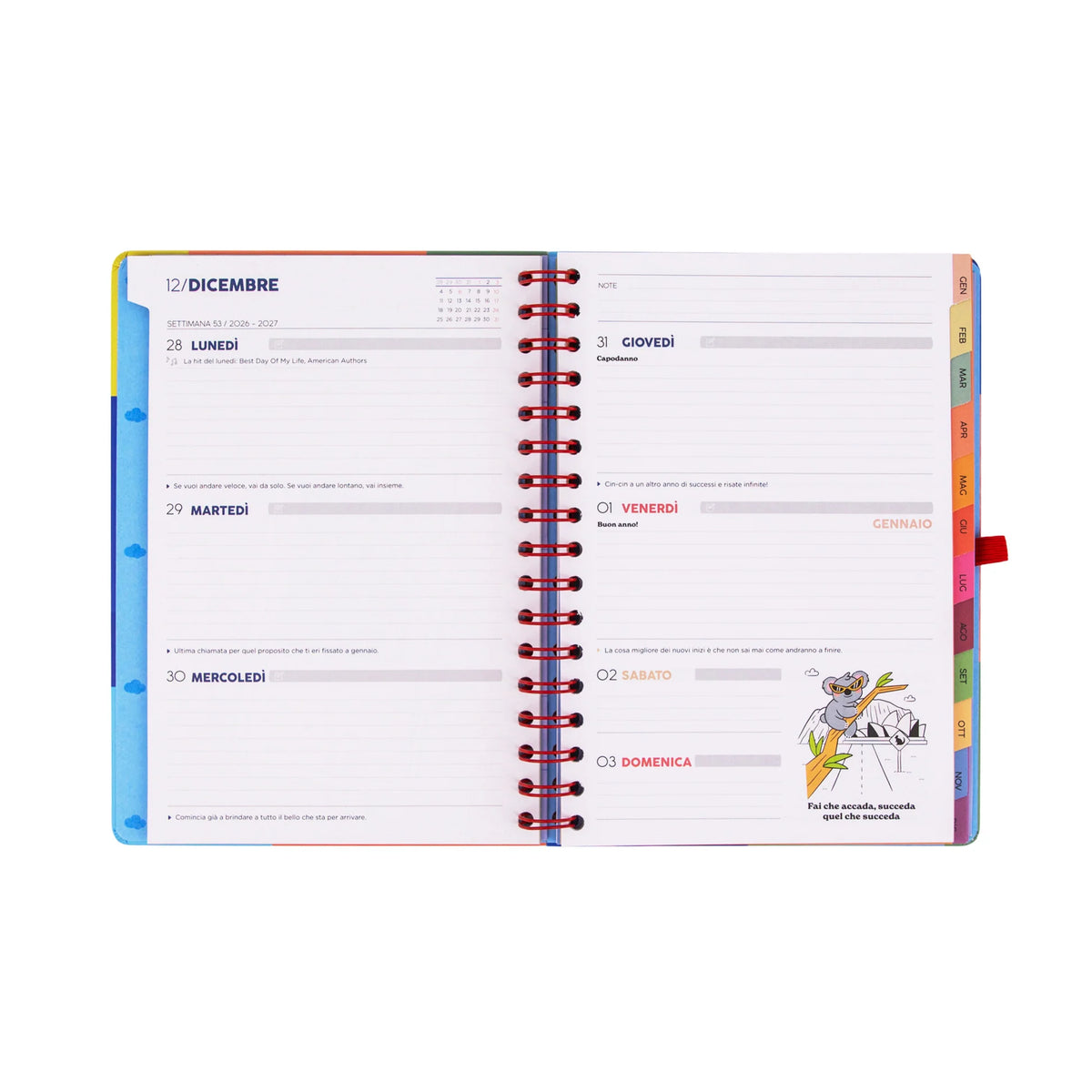 Agenda Settimanale 2027 - Nel mio universo - Mr Wonderful