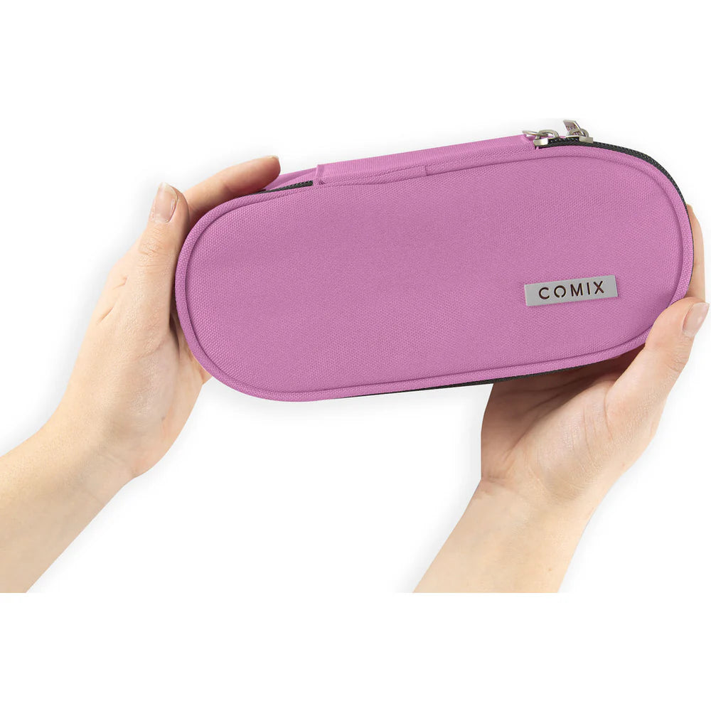 Astuccio Ovale COMIX Monocolore Mauve