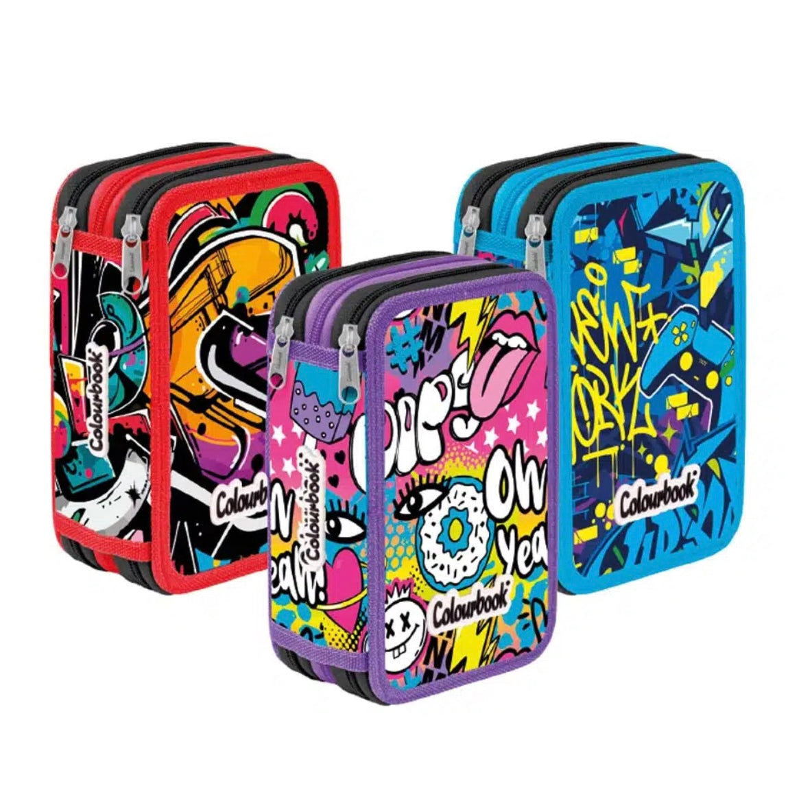 Astuccio 3 zip Urban Wave