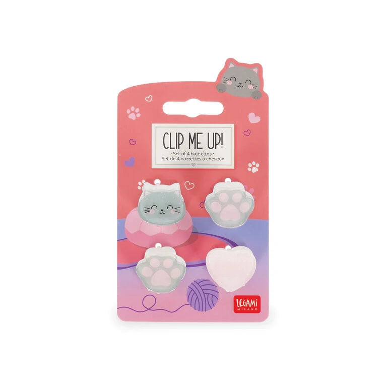 Set di 4 Mini Mollette per Capelli - Clip me up!