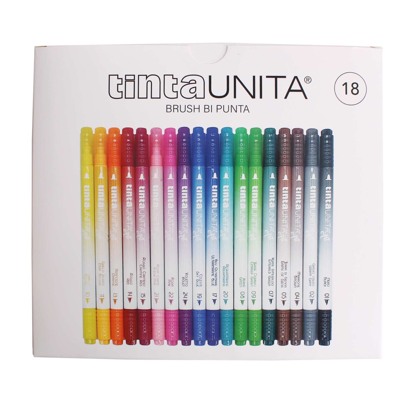 Pennarelli Brush Bi Punta - Tinta Unita