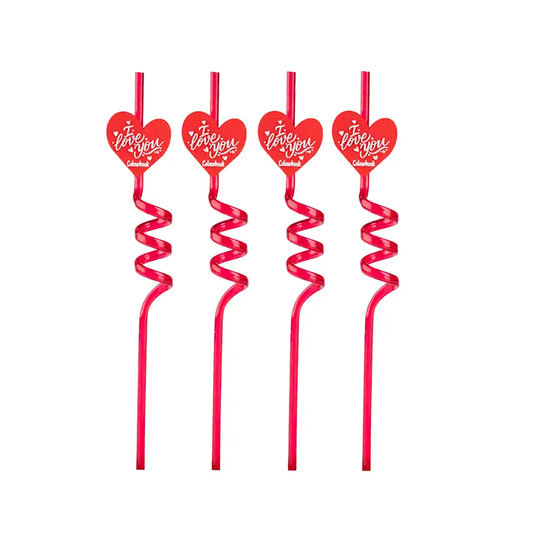 Set 4 cannucce I Love You
