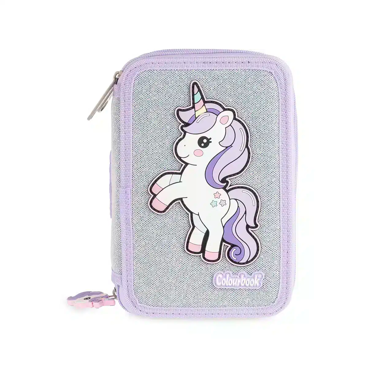 Astuccio 3 zip Unicorn