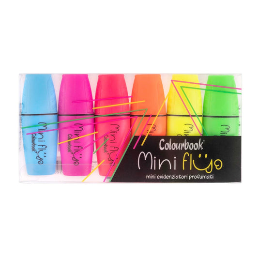 Taschetta 6 mini evidenziatori profumati – Mini Fluo