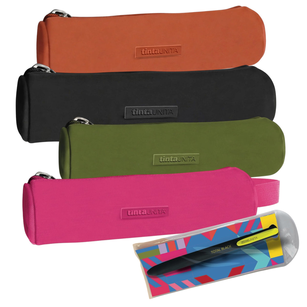Astuccio Tombolino con Penna 4 Colori - Tinta Unita