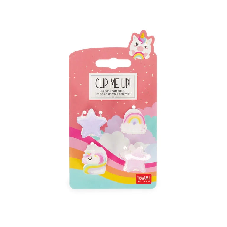Set di 4 Mini Mollette per Capelli - Clip me up!