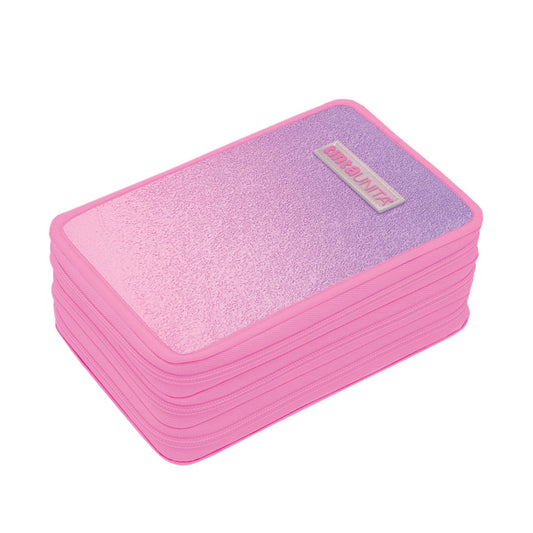 Astuccio 3 Zip Gradient Rosa - Tinta Unita Glamour