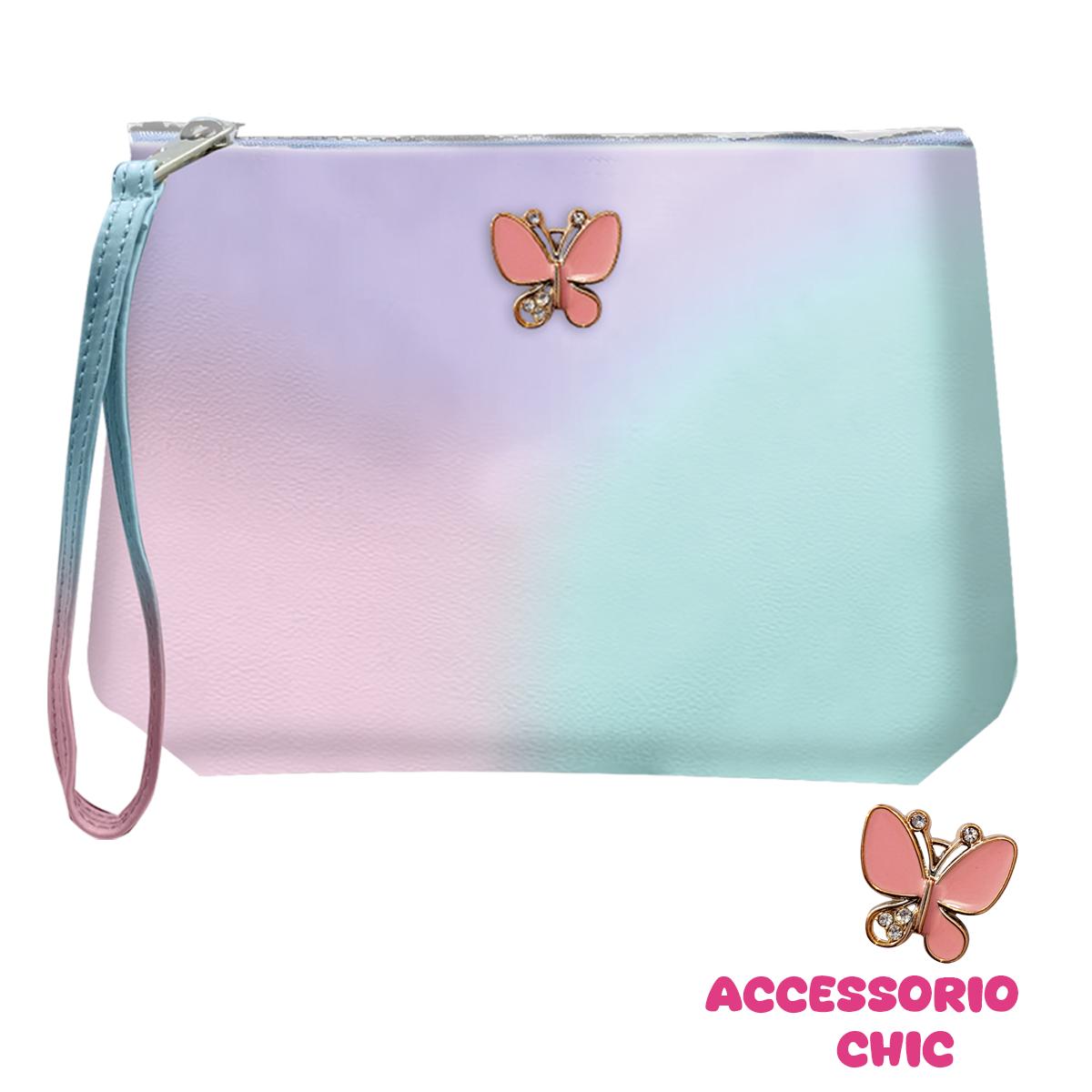 Pochette Pouch Gradient- Tinta Unita Be Happy