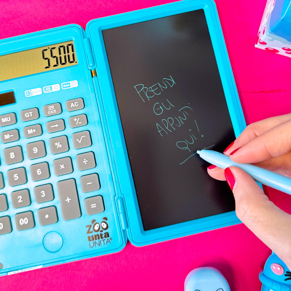 Calcolatrice con Lavagnetta Lcd - Tinta Unita Bubble Tea