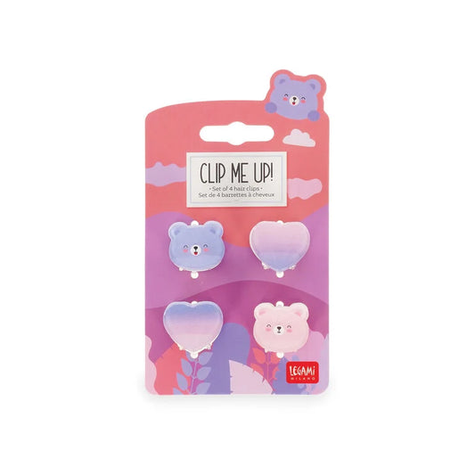 Set di 4 Mini Mollette per Capelli - Clip me up!