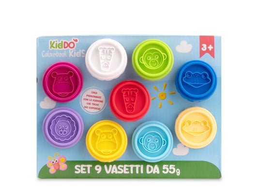 Set 9 vasetti plastilina KidDO’