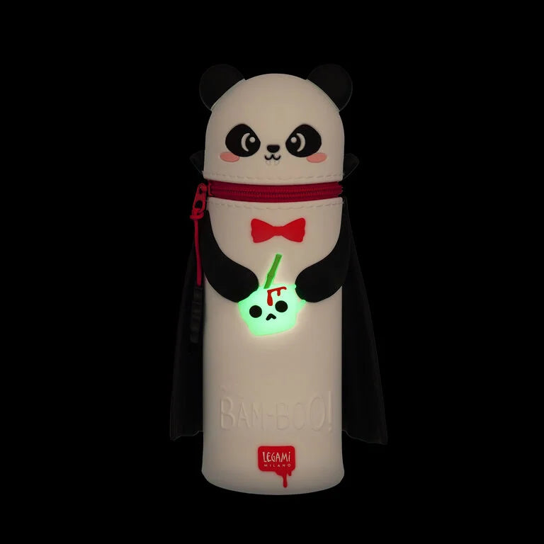 Astuccio 2-in-1 in Silicone Panda "Bam-Boo" Halloween - Kawaii