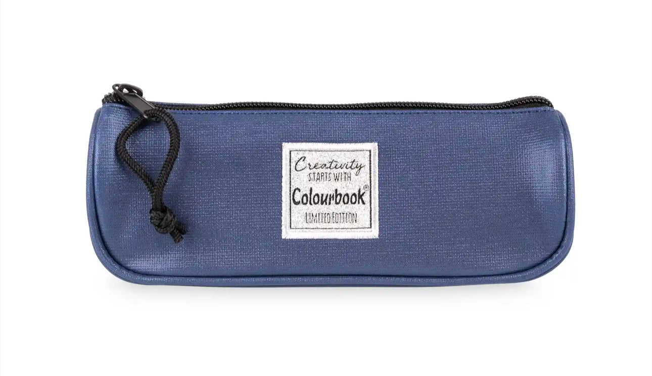 Zaino + Astuccio Shine Blu - Colourbook