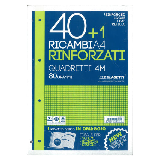 Ricambi A4 Rinforzati per Raccoglitore