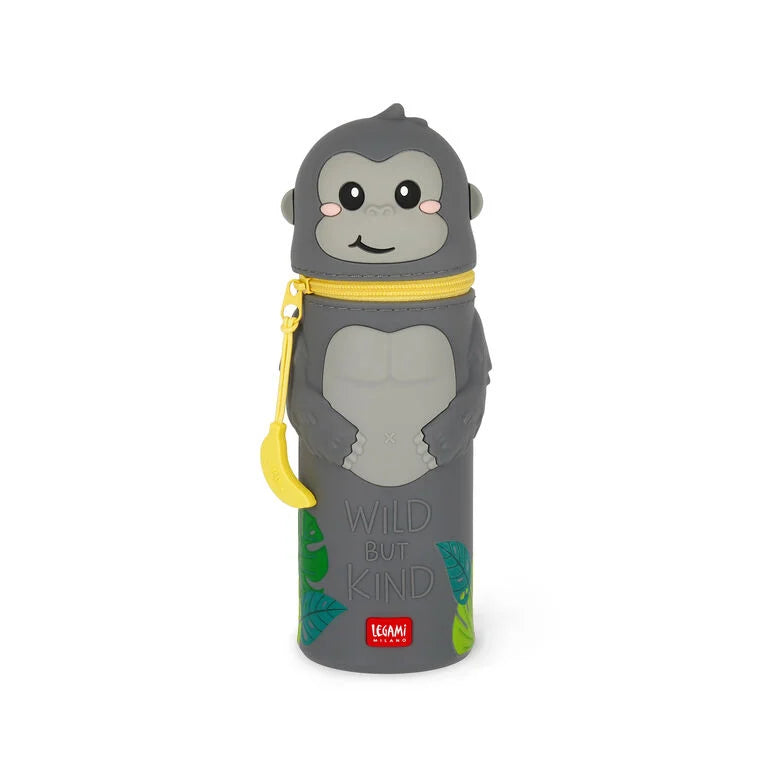 Astuccio 2-in-1 in Silicone Gorilla "Wild but Kind" - Kawaii