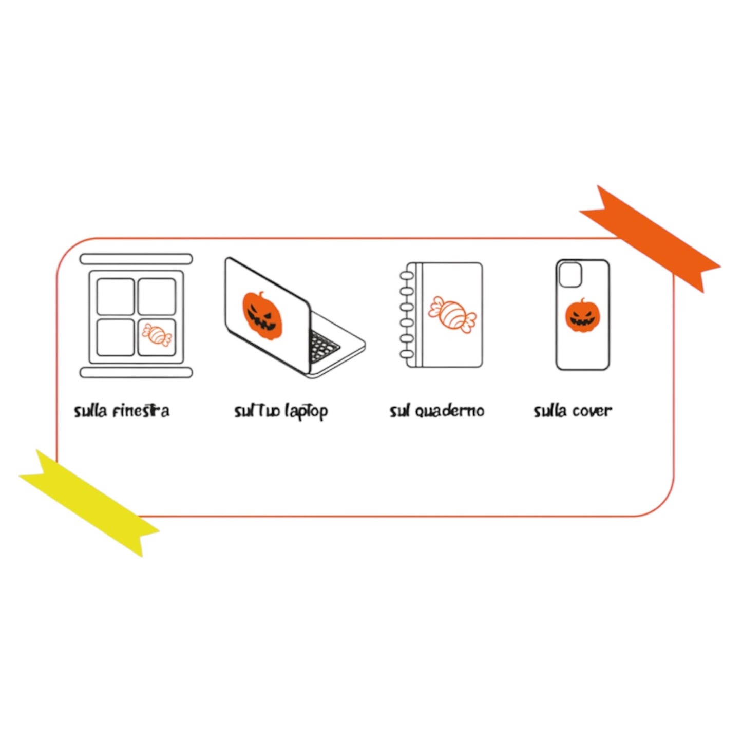 Set Stickers Halloween