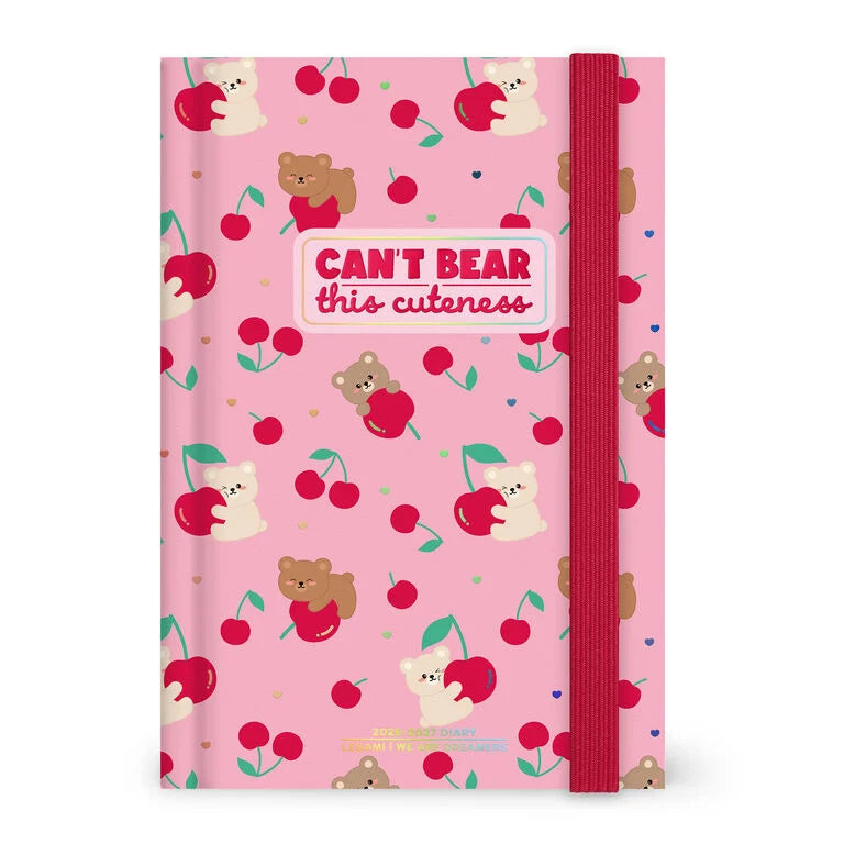 Agenda 2026/2027 Giornaliera Fotografica 16 Mesi - Teddy Bear Pink