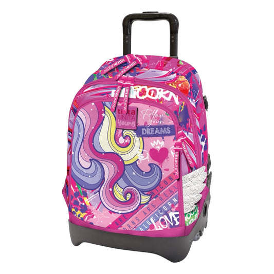 Zaino Trolley Crooss Unicorno  - Tinta Unita Young